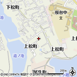 大阪府岸和田市下松町1108-3周辺の地図