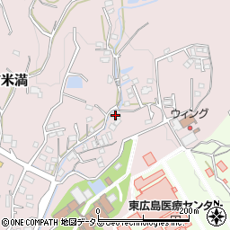 広島県東広島市八本松町米満1073周辺の地図
