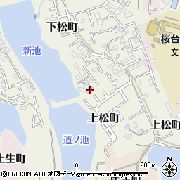 大阪府岸和田市下松町1089-2周辺の地図