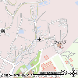 広島県東広島市八本松町米満1077周辺の地図