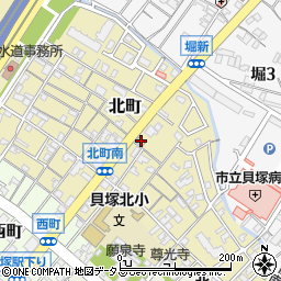 すき家貝塚北町店周辺の地図