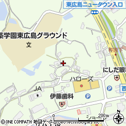 広島県東広島市高屋町杵原1170周辺の地図