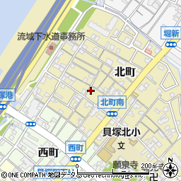 大阪府貝塚市北町28-7周辺の地図