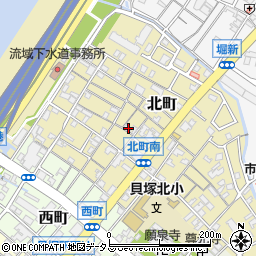 大阪府貝塚市北町28-21周辺の地図