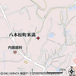 広島県東広島市八本松町米満1095周辺の地図