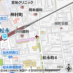 粟村写真館周辺の地図