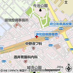 ホシザキ京阪株式会社岸和田営業所周辺の地図