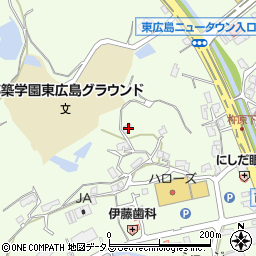 広島県東広島市高屋町杵原1164-2周辺の地図