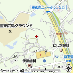 広島県東広島市高屋町杵原1158周辺の地図