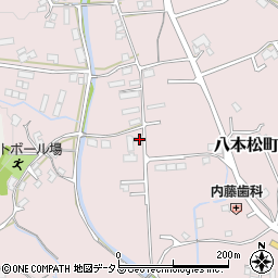 広島県東広島市八本松町米満671周辺の地図