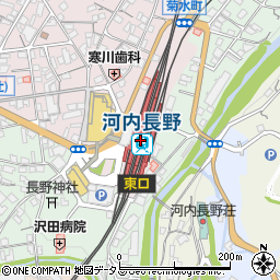 河内長野駅周辺の地図