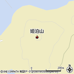 姫泊山周辺の地図