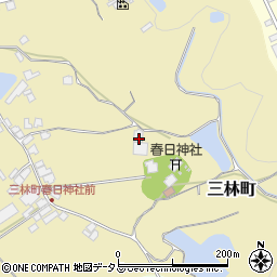 大阪府和泉市三林町1383-32周辺の地図