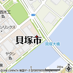 大阪府貝塚市二色南町1周辺の地図