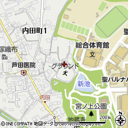 内田町老人集会所周辺の地図