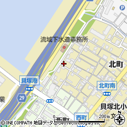 大阪府貝塚市北町30-4周辺の地図