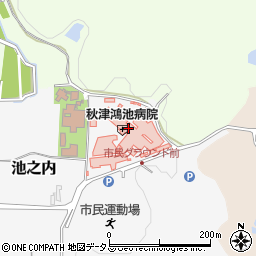 秋津鴻池病院（鴻池会）周辺の地図