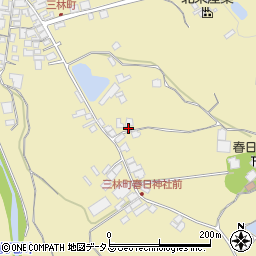 大阪府和泉市三林町1383-16周辺の地図