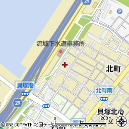 大阪府貝塚市北町30-7周辺の地図