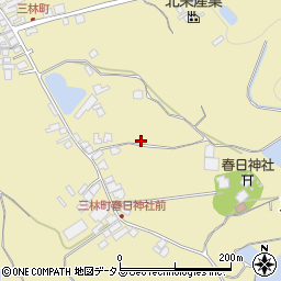 大阪府和泉市三林町1383-19周辺の地図