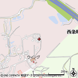 広島県東広島市八本松町米満392周辺の地図