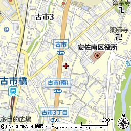 もみじ銀行古市支店周辺の地図