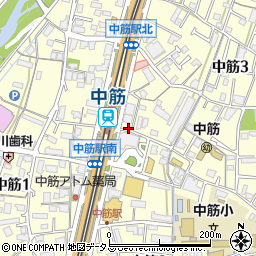 中筋駅周辺の地図
