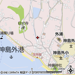岡山県笠岡市神島外浦周辺の地図