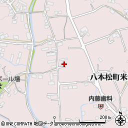 広島県東広島市八本松町米満682周辺の地図