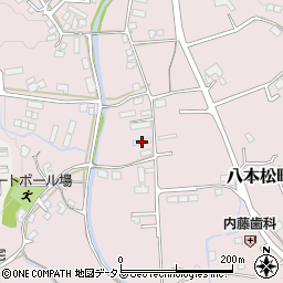 広島県東広島市八本松町米満681周辺の地図