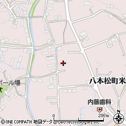 広島県東広島市八本松町米満691周辺の地図