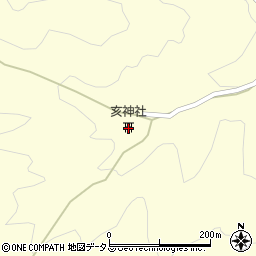亥神社周辺の地図
