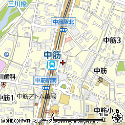 中筋駅前ビル周辺の地図
