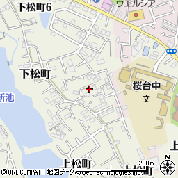 大阪府岸和田市下松町1216周辺の地図