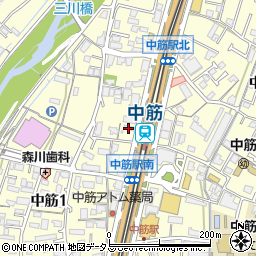 ＥＮＥＯＳ　Ｄｒ．Ｄｒｉｖｅセルフ中筋店周辺の地図