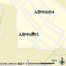 広島県東広島市入野中山台5丁目周辺の地図