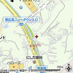 広島県東広島市高屋町杵原1399-4周辺の地図