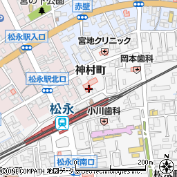 西福山病院周辺の地図