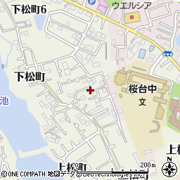 大阪府岸和田市下松町1216-5周辺の地図