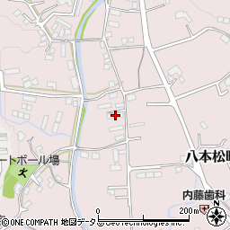 広島県東広島市八本松町米満693周辺の地図
