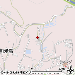 広島県東広島市八本松町米満周辺の地図