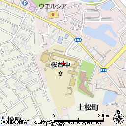 岸和田市立桜台中学校周辺の地図