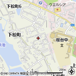 大阪府岸和田市下松町1216-7周辺の地図