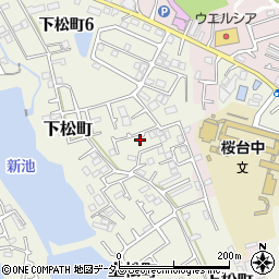 大阪府岸和田市下松町1199-21周辺の地図