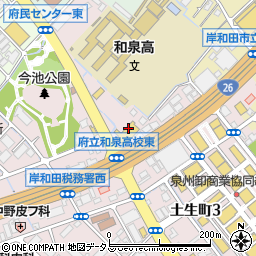 大阪ダイハツ販売岸和田店周辺の地図