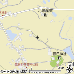 大阪府和泉市三林町607周辺の地図