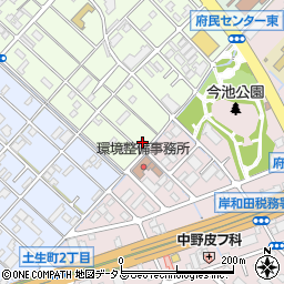 大阪府岸和田市上町45-13周辺の地図