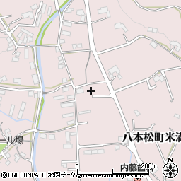 広島県東広島市八本松町米満709周辺の地図