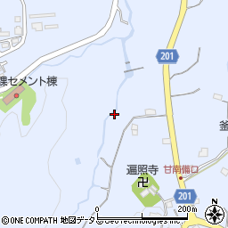大阪府富田林市甘南備周辺の地図
