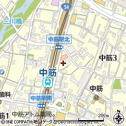 広島県広島市安佐南区中筋周辺の地図